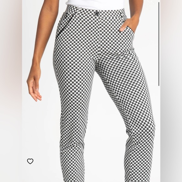 Betabrand Pants - Large short petite betabrand stretch cats tooth straight leg dress pants